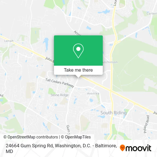 Mapa de 24664 Gum Spring Rd