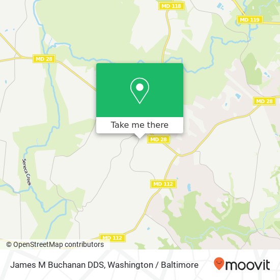 Mapa de James M Buchanan DDS, 15305 Spring Meadows Dr