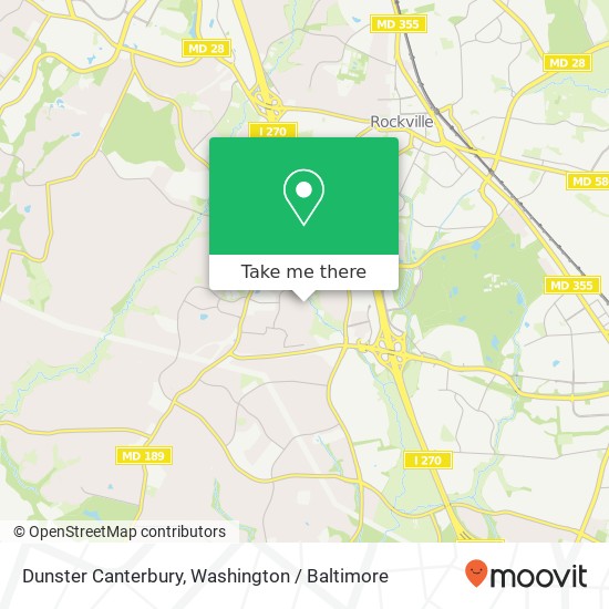 Dunster Canterbury, Potomac, MD 20854 map