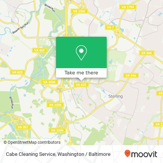 Mapa de Cabe Cleaning Service, 45607 Iron Horse Ter