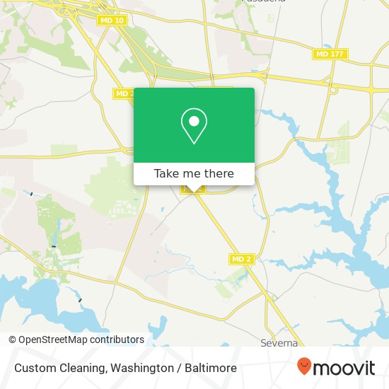 Mapa de Custom Cleaning, 160 Ritchie Hwy