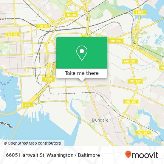 6605 Hartwait St, Baltimore, MD 21224 map