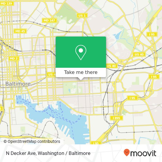 N Decker Ave, Baltimore, MD 21224 map