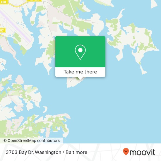 Mapa de 3703 Bay Dr, Middle River, MD 21220