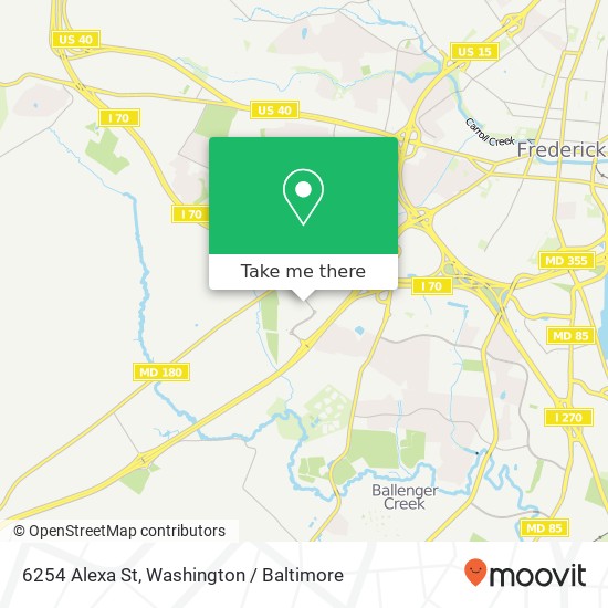 6254 Alexa St, Frederick, MD 21703 map