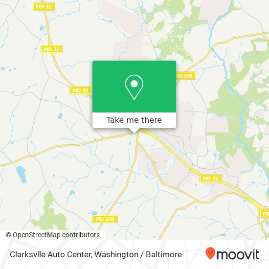 Mapa de Clarksvlle Auto Center, 6374 Ten Oaks Rd