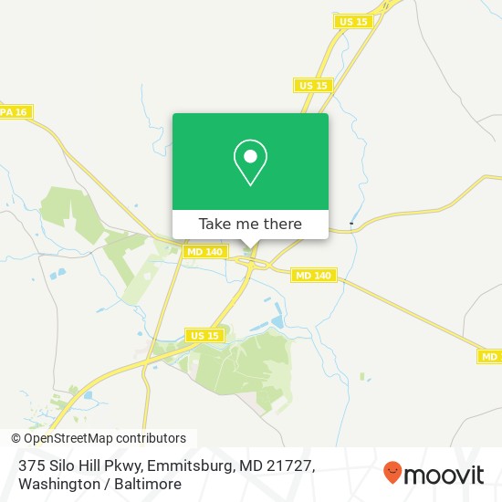Mapa de 375 Silo Hill Pkwy, Emmitsburg, MD 21727