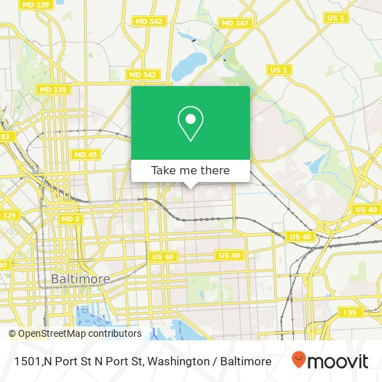 1501,N Port St N Port St, Baltimore, MD 21213 map