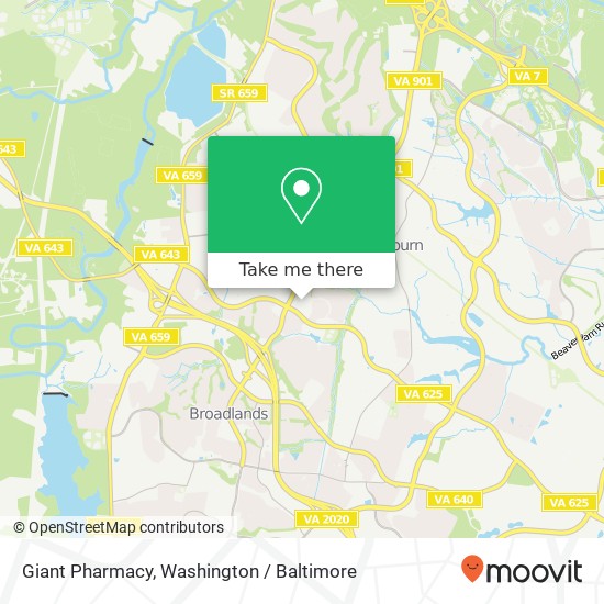 Mapa de Giant Pharmacy, 43330 Junction Plz