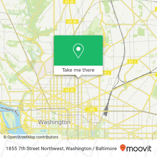 Mapa de 1855 7th Street Northwest