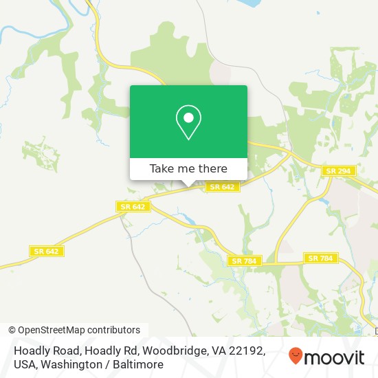 Hoadly Road, Hoadly Rd, Woodbridge, VA 22192, USA map
