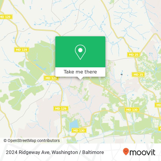 Mapa de 2024 Ridgeway Ave, Lutherville Timonium, MD 21093