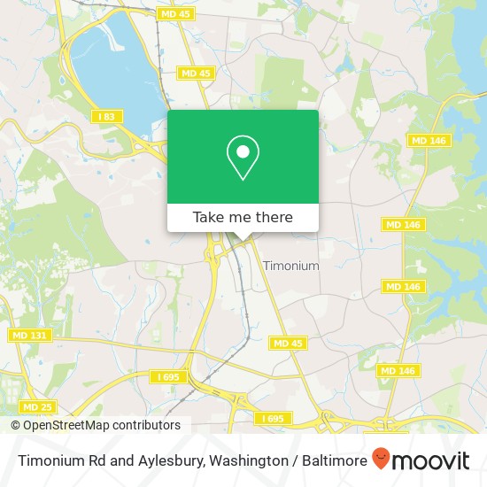 Mapa de Timonium Rd and Aylesbury, Lutherville Timonium, MD 21093