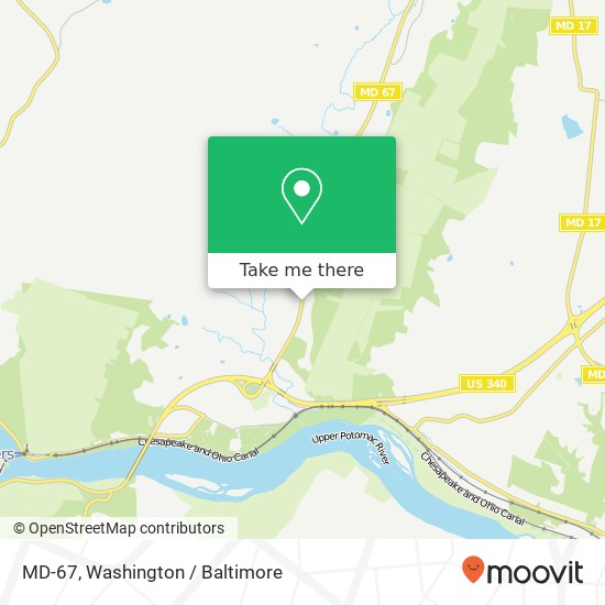 Mapa de MD-67, Knoxville, MD 21758