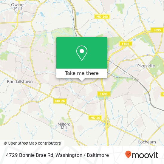 4729 Bonnie Brae Rd, Pikesville, MD 21208 map