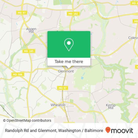 Mapa de Randolph Rd and Glenmont, Silver Spring, MD 20902