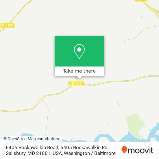 6405 Rockawalkin Road, 6405 Rockawalkin Rd, Salisbury, MD 21801, USA map