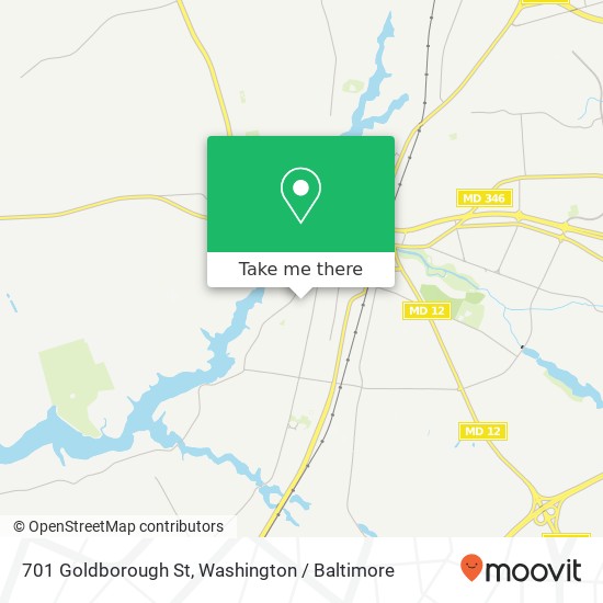 Mapa de 701 Goldborough St, Salisbury, MD 21801