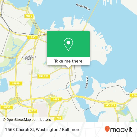 1563 Church St, Curtis Bay, MD 21226 map