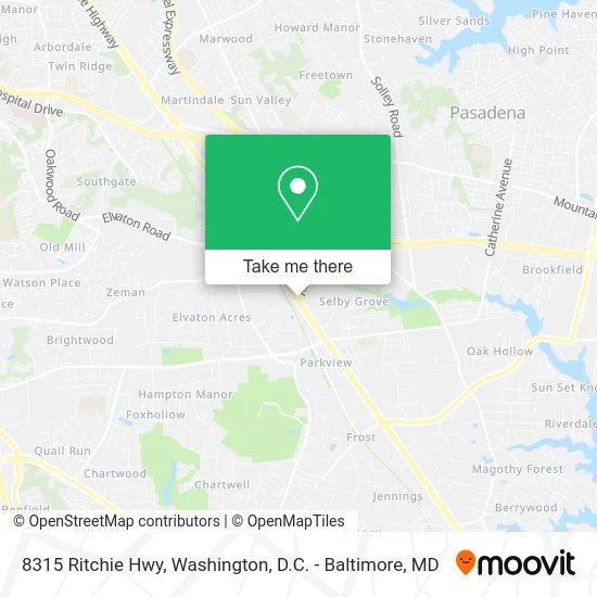 8315 Ritchie Hwy map