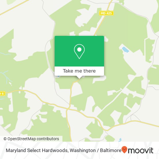 Mapa de Maryland Select Hardwoods, 7470 Mason Springs Rd