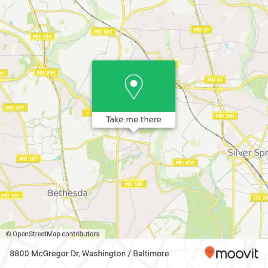 8800 McGregor Dr, Chevy Chase, MD 20815 map