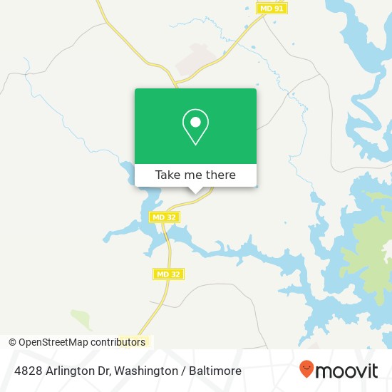 4828 Arlington Dr, Sykesville, MD 21784 map