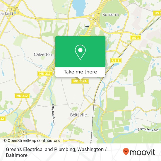 Mapa de Green's Electrical and Plumbing