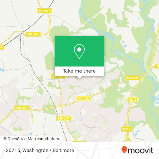 Mapa de 20715, Bowie, MD 20715, USA