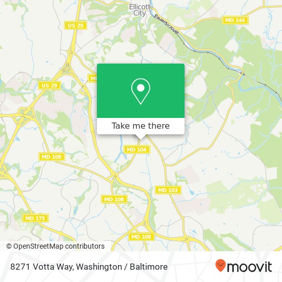 Mapa de 8271 Votta Way, Ellicott City, MD 21043