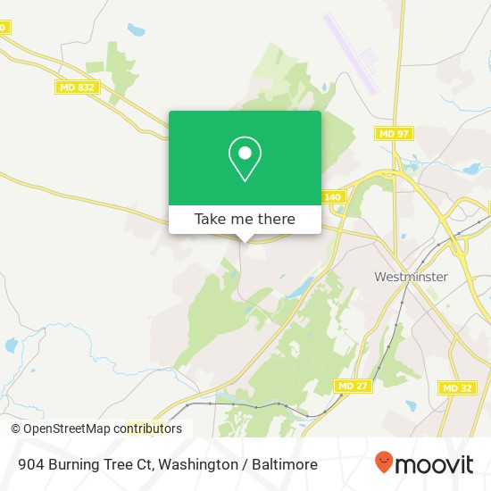 904 Burning Tree Ct, Westminster, MD 21158 map