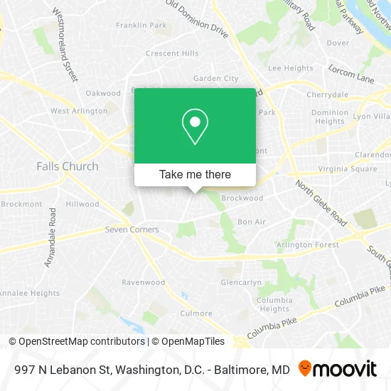 997 N Lebanon St map