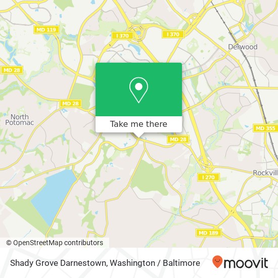 Shady Grove Darnestown, Rockville, MD 20850 map