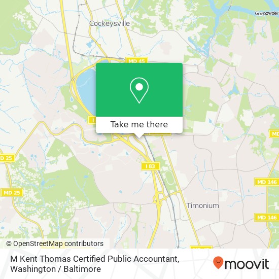 M Kent Thomas Certified Public Accountant, 9690 Deereco Rd map