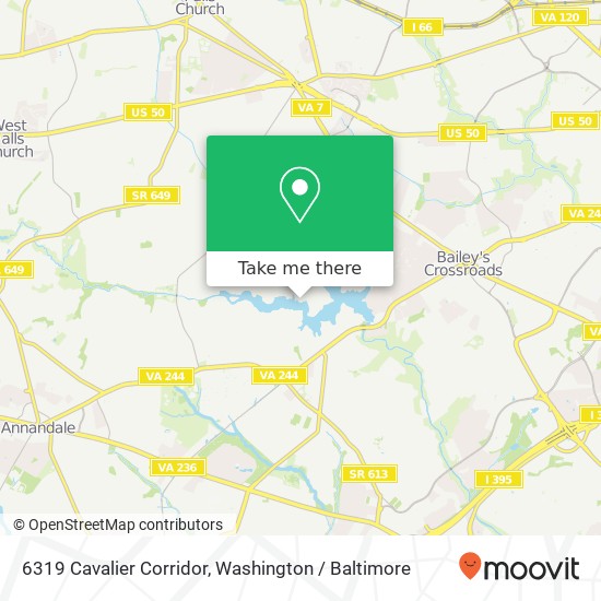 Mapa de 6319 Cavalier Corridor, Falls Church, VA 22044