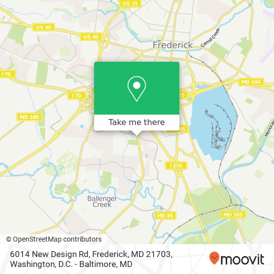 6014 New Design Rd, Frederick, MD 21703 map