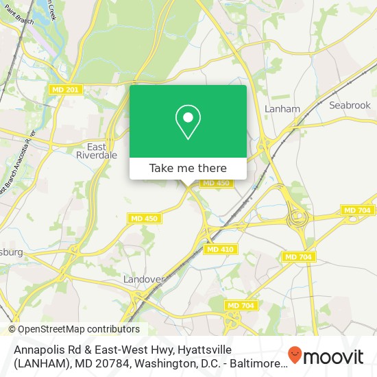 Mapa de Annapolis Rd & East-West Hwy, Hyattsville (LANHAM), MD 20784