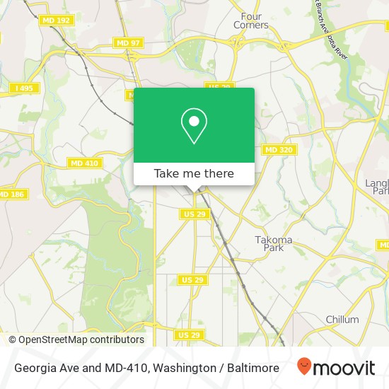 Mapa de Georgia Ave and MD-410, Silver Spring, MD 20910