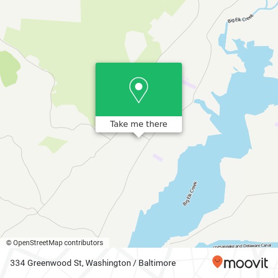 Mapa de 334 Greenwood St, Elkton, MD 21921