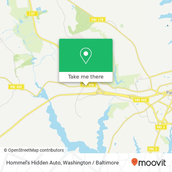 Mapa de Hommel's Hidden Auto, 521 Defense Hwy