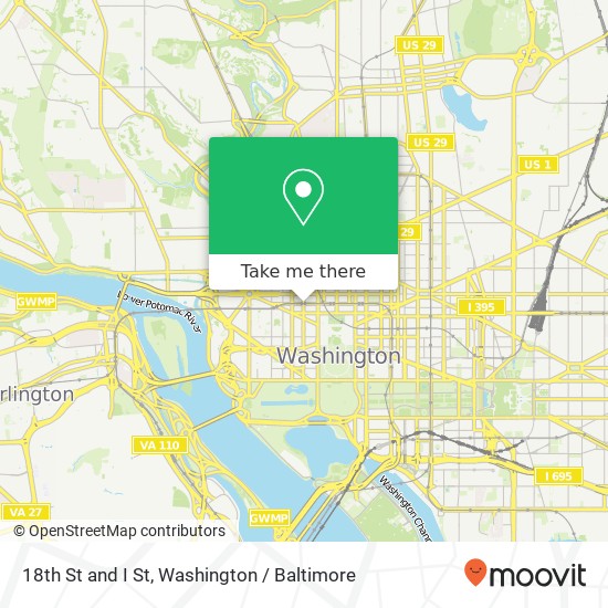 18th St and I St, Washington, DC 20006 map
