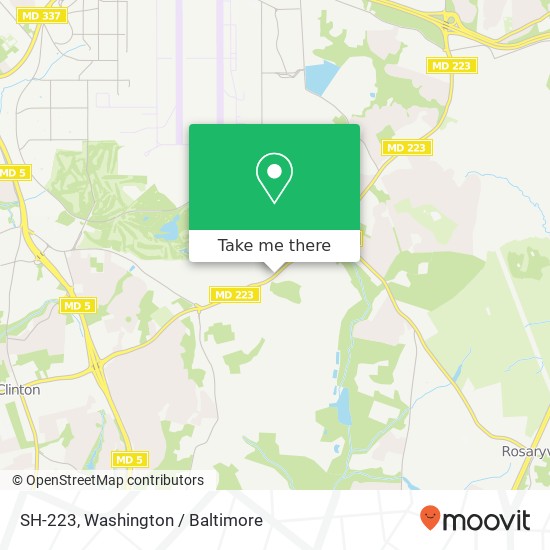 SH-223, Clinton, MD 20735 map
