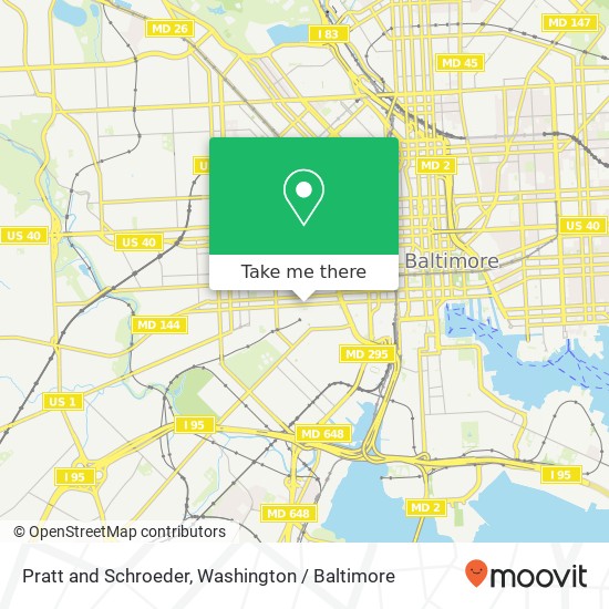 Mapa de Pratt and Schroeder, Baltimore, MD 21223