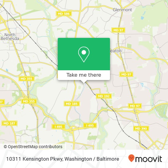 10311 Kensington Pkwy, Kensington, MD 20895 map