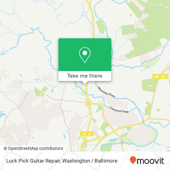 Mapa de Luck Pick Guitar Repair, 7611 Willow Rd