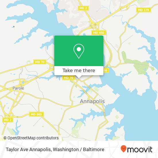 Mapa de Taylor Ave Annapolis, Annapolis, MD 21401