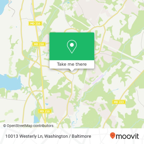 10013 Westerly Ln, Fort Washington, MD 20744 map