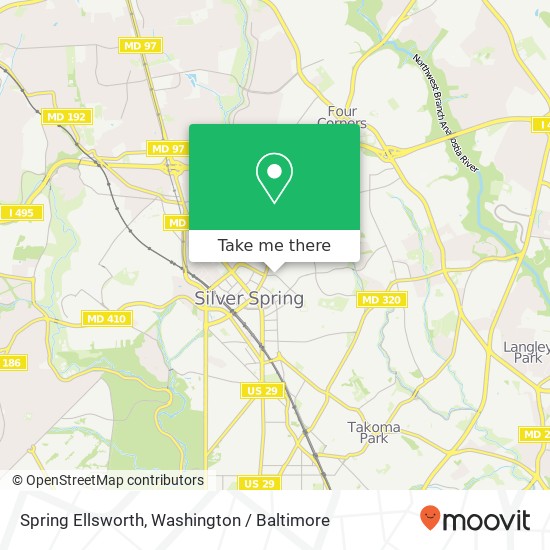 Mapa de Spring Ellsworth, Silver Spring, MD 20910