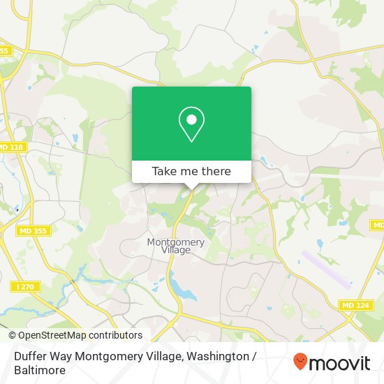 Duffer Way Montgomery Village, Montgomery Village, MD 20886 map