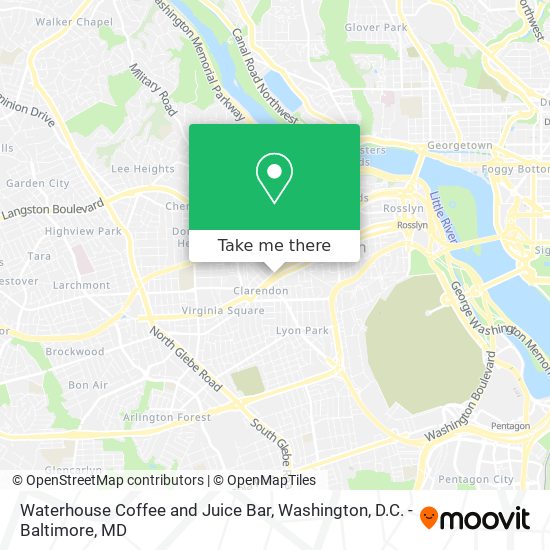 Waterhouse Coffee and Juice Bar map